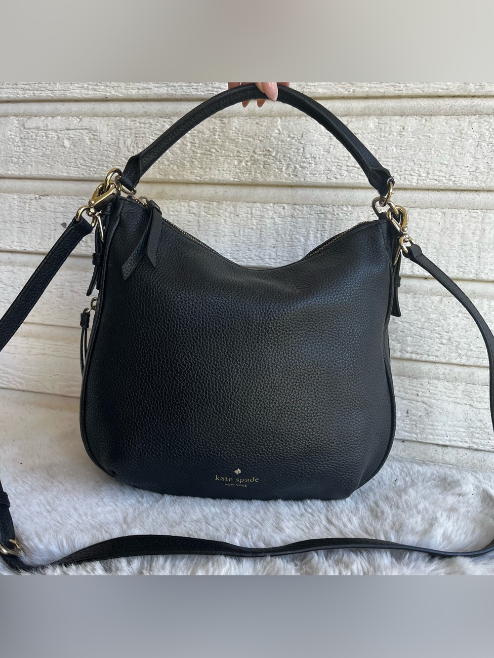 KATE SPADE Black Hobo Shoulder Bag Emma Vivian Mulberry Crossbody